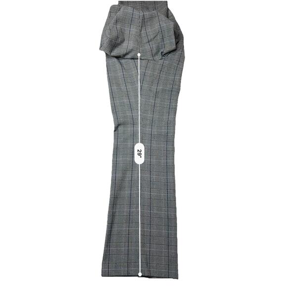 TALBOTS Petites Heritage Gray Plaid Straight Leg Trouser Pants 8P Normcore - Picture 6 of 9